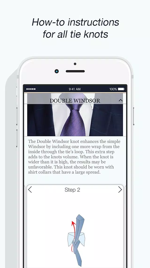 Gentleman Tools - How to Tie a Tie, Size Converter, Dress Codes, Ironing Guide, Wine Glossary Screenshots