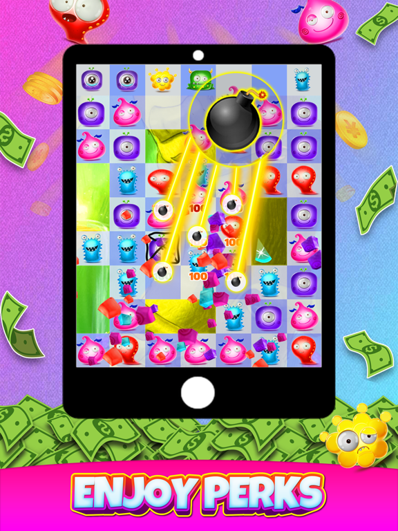 Candy Monster - Win Real Cash iPad Screenshots