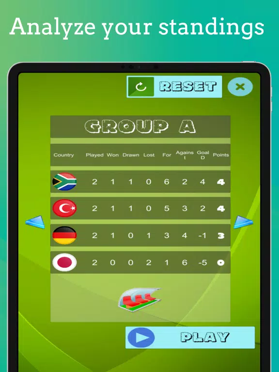 Finger Soccer League iPad Screenshots