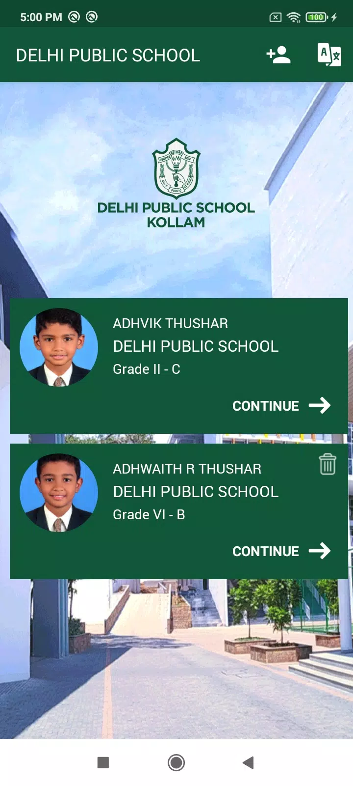 Delhi Public School Kollam स्क्रीनशॉट