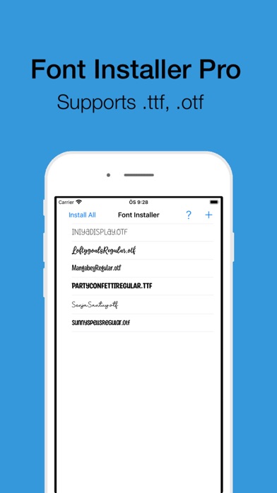 Font Installer Pro Screenshots