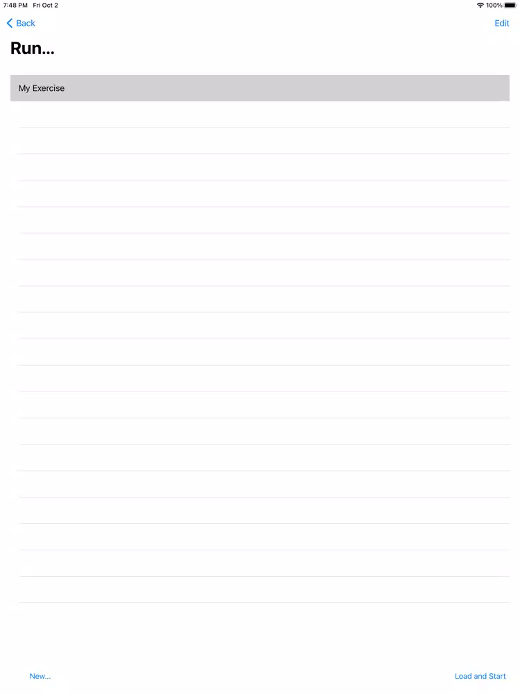 Exercise Creator: Fitness iPad Screenshots