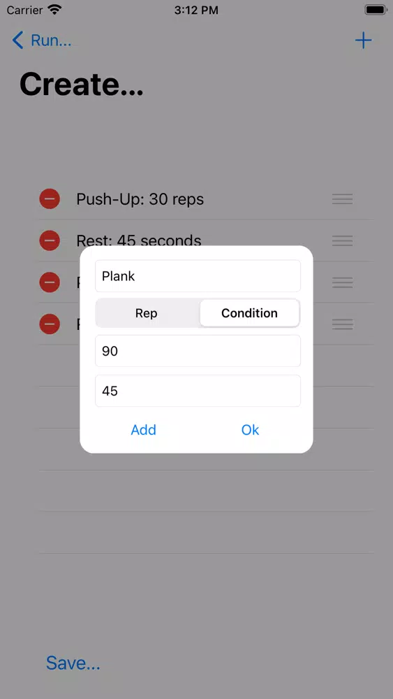 Exercise Creator: Fitness Screenshots