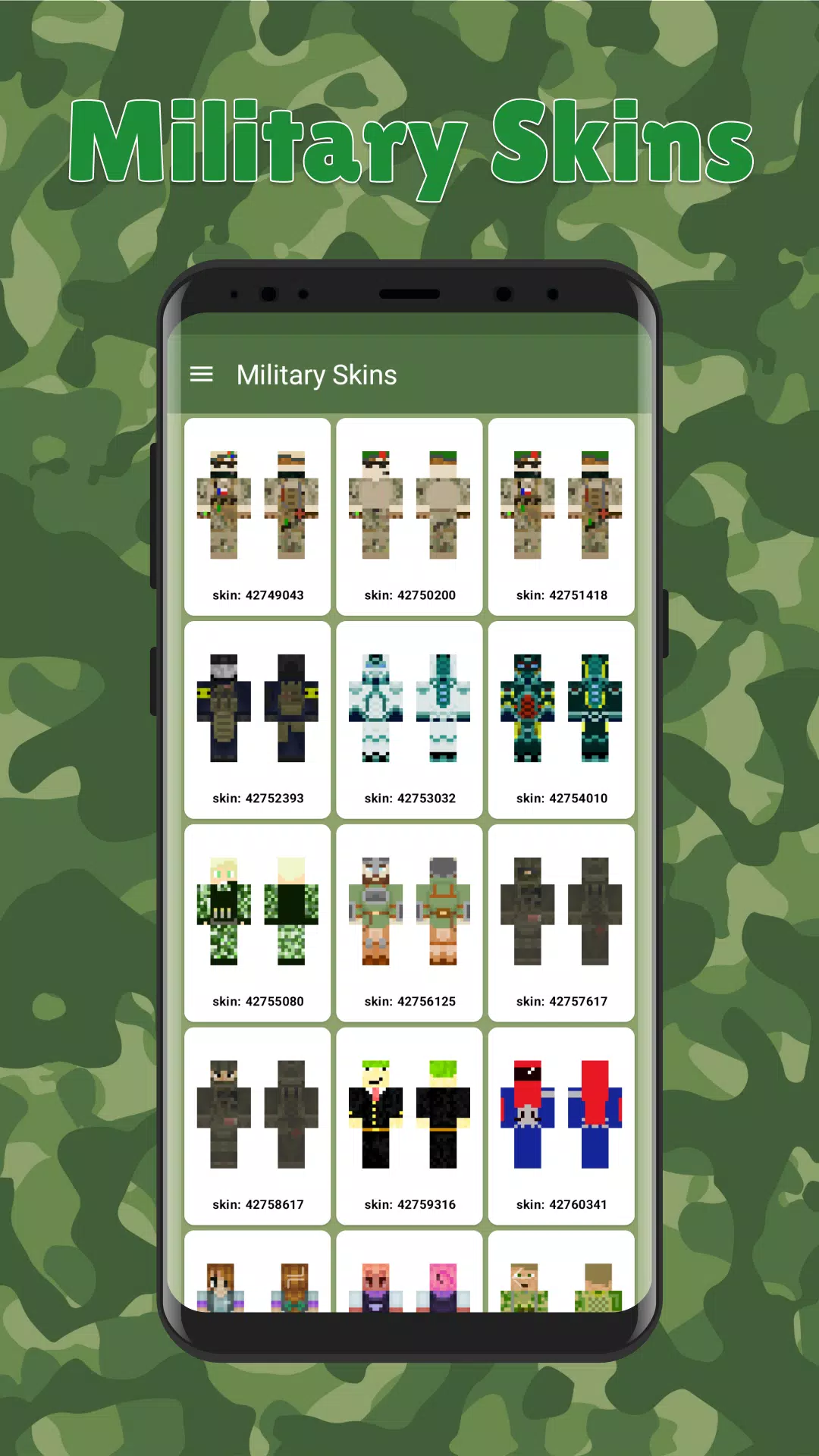 Military Skins سکرین شاٹس