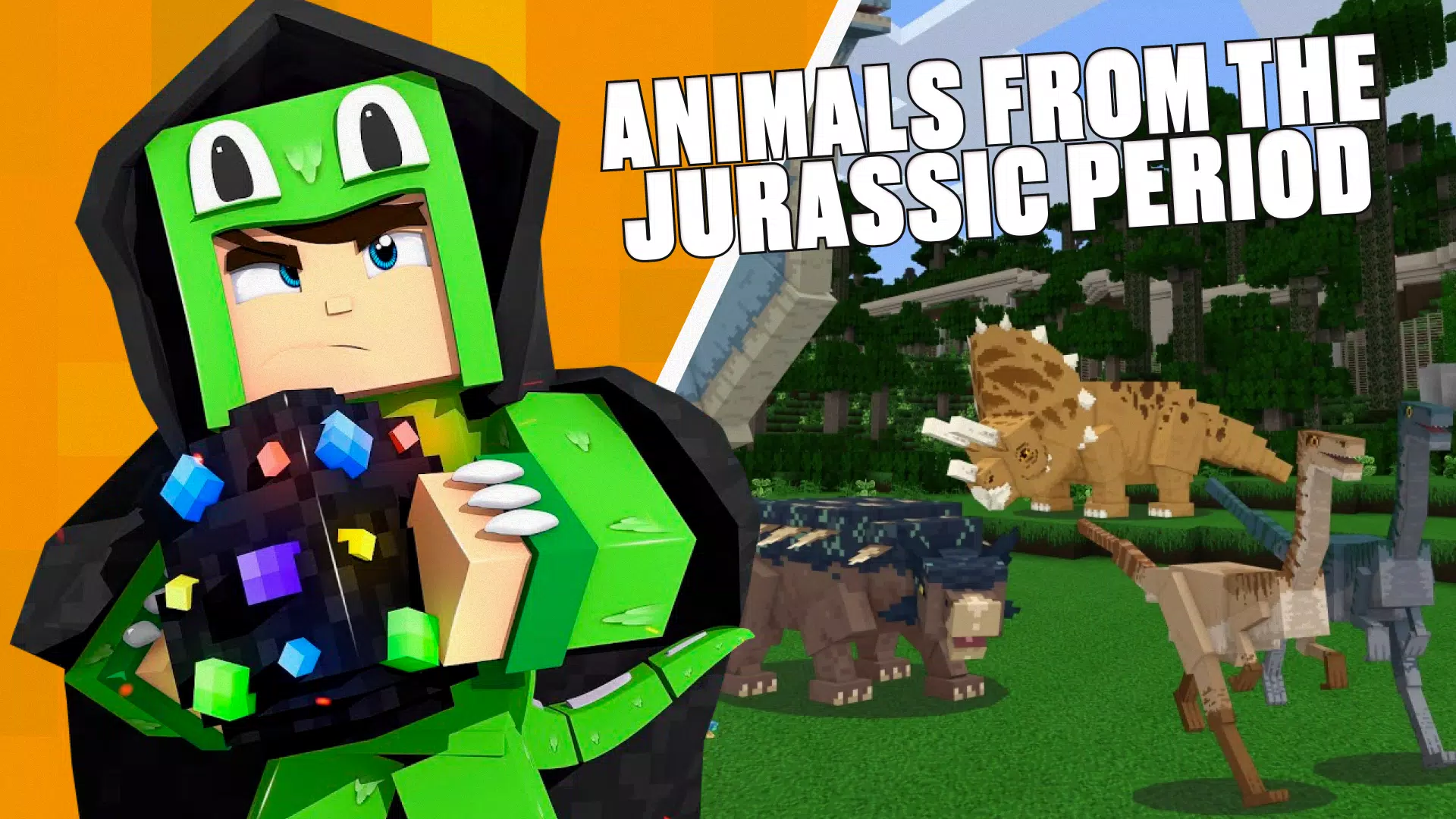 Dinosaur Jurassic Mincraft Mod Screenshots