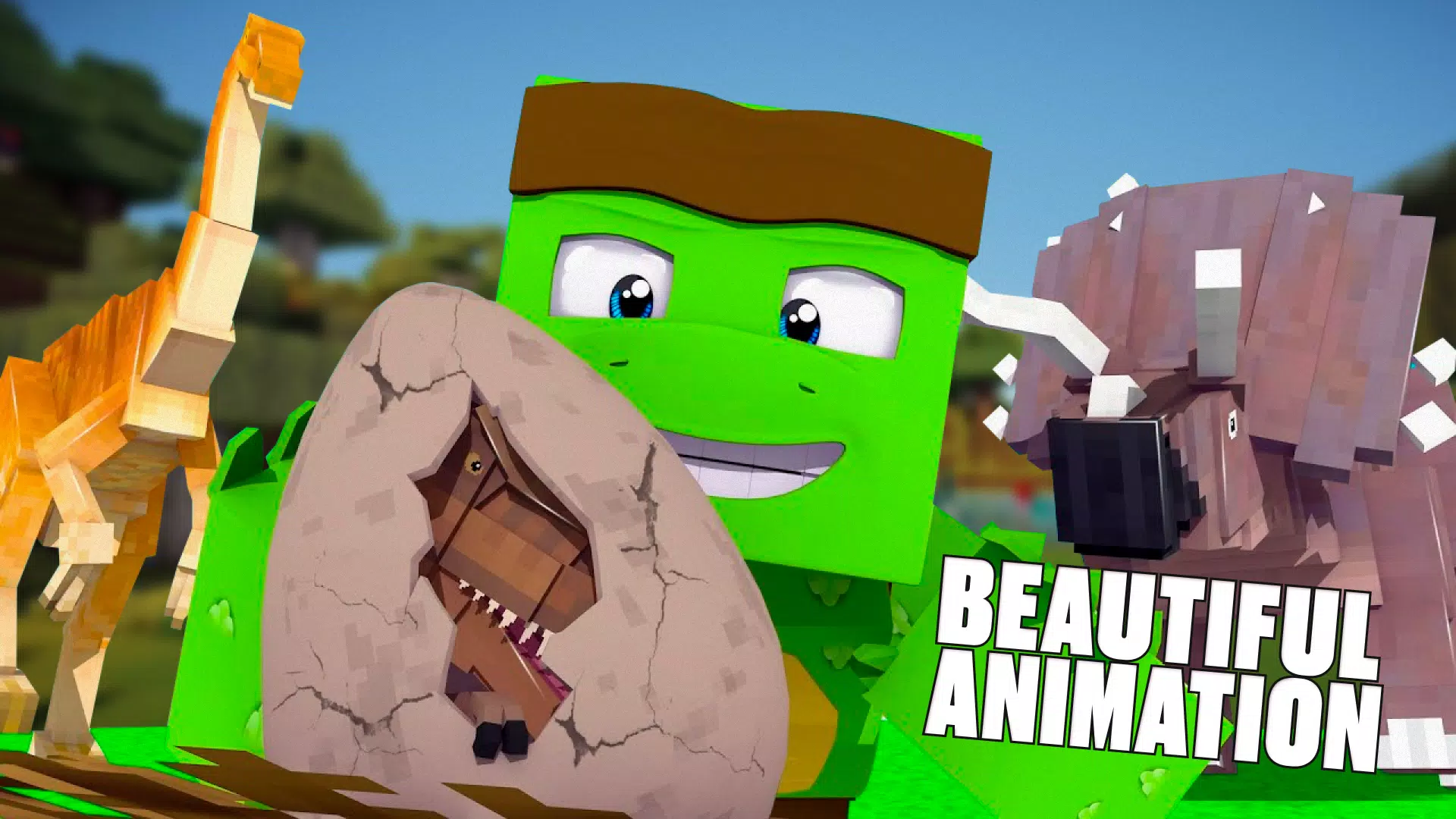 Dinosaur Jurassic Mincraft Mod Screenshots