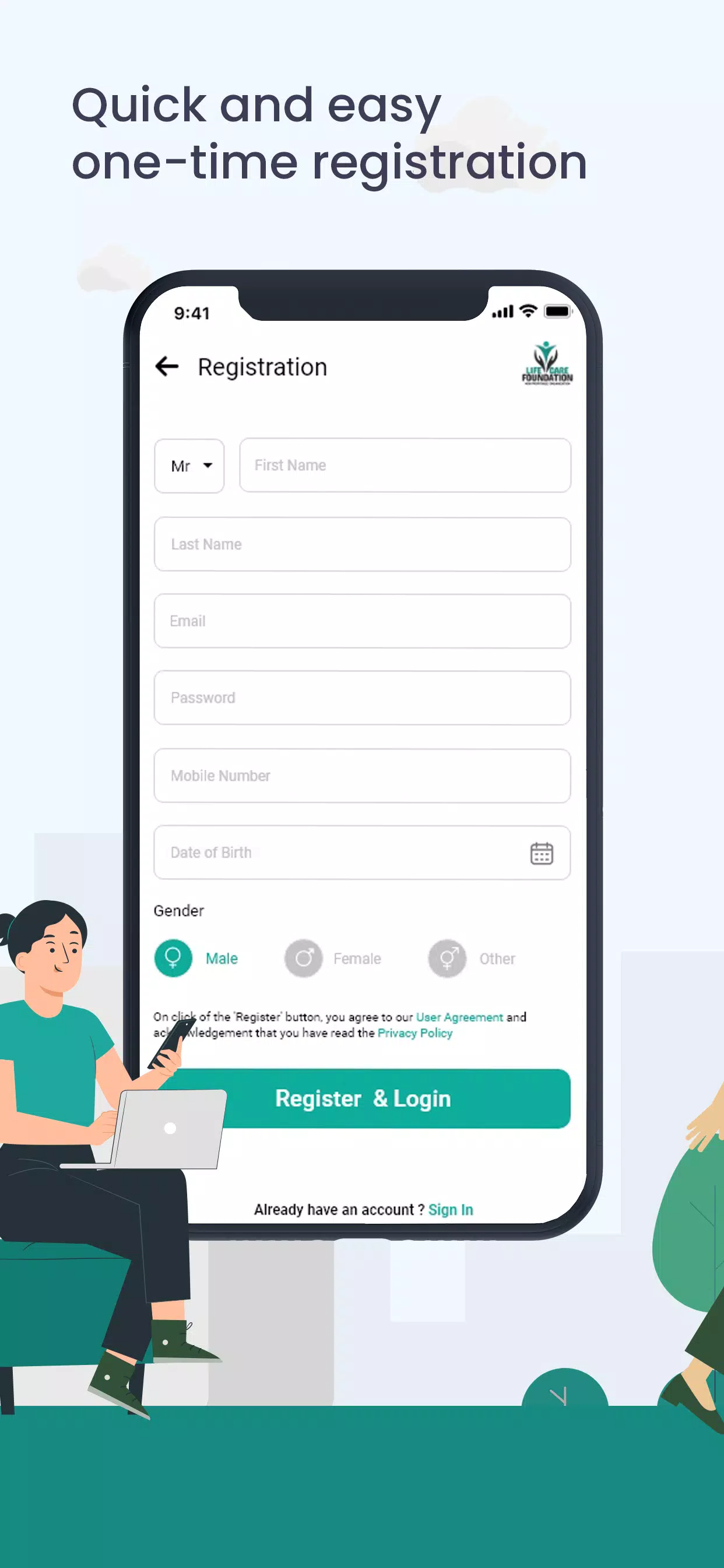 Life Care Foundation Screenshots