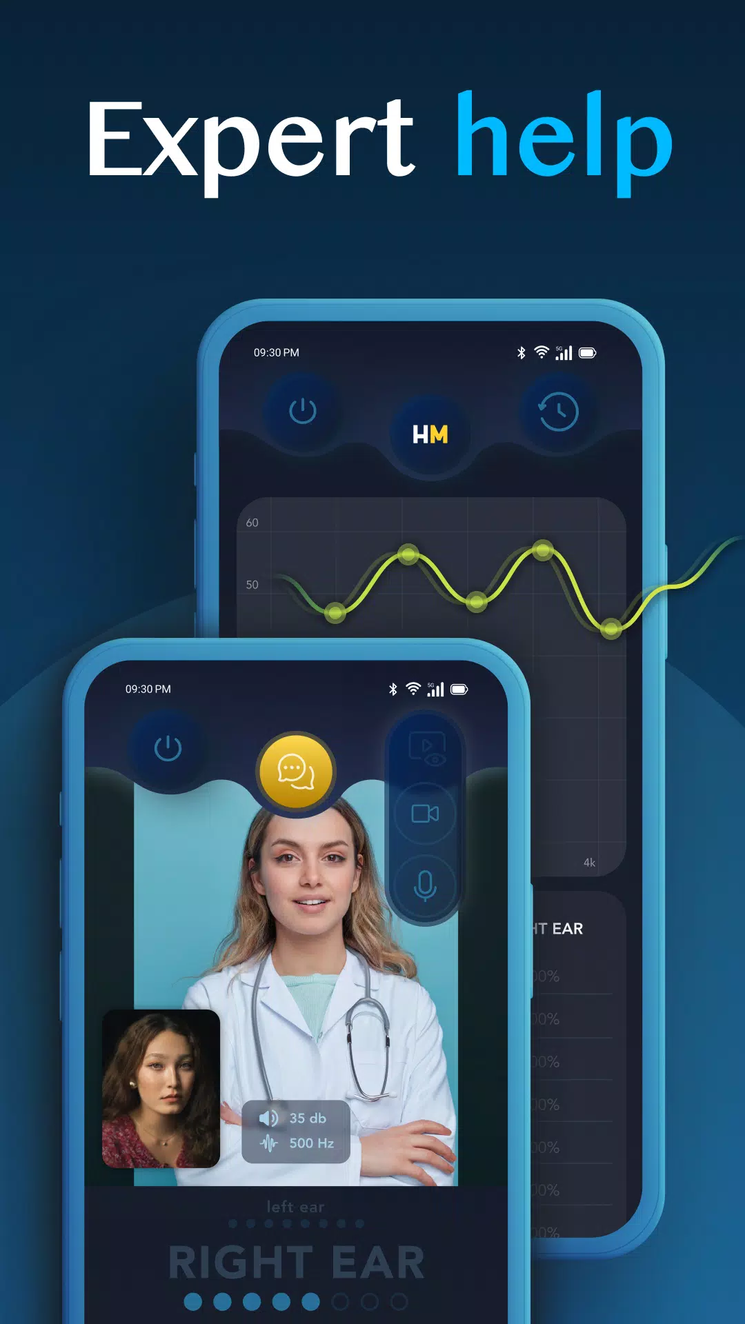 Ảnh chụp màn hình của HEARMOON Super Hearing Aid App