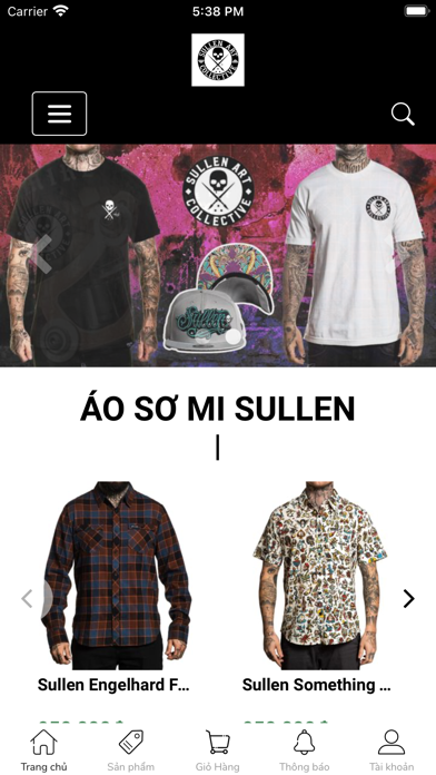 Tangkapan skrin sullenclothing vietnam
