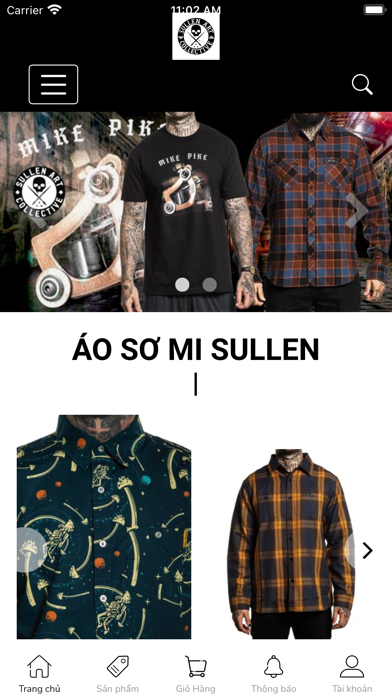 Tangkapan skrin sullenclothing vietnam