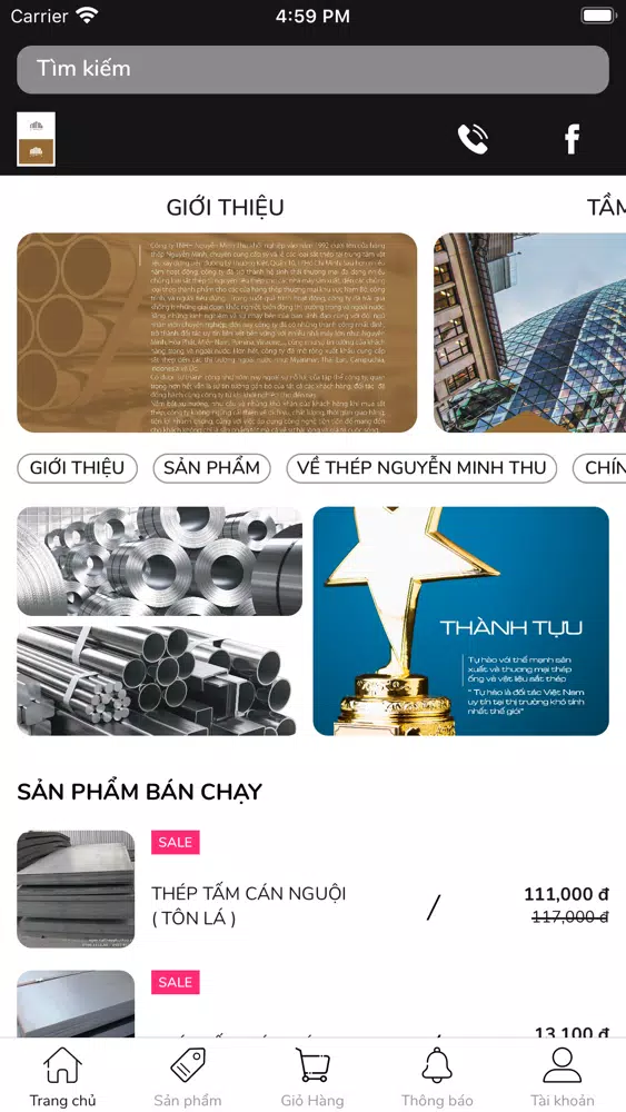 Скриншоты Siêu Thị thép Giá sỉ