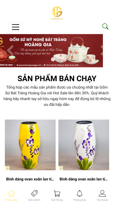 Capturas de pantalla de GỐM SỨ HOÀNG GIA