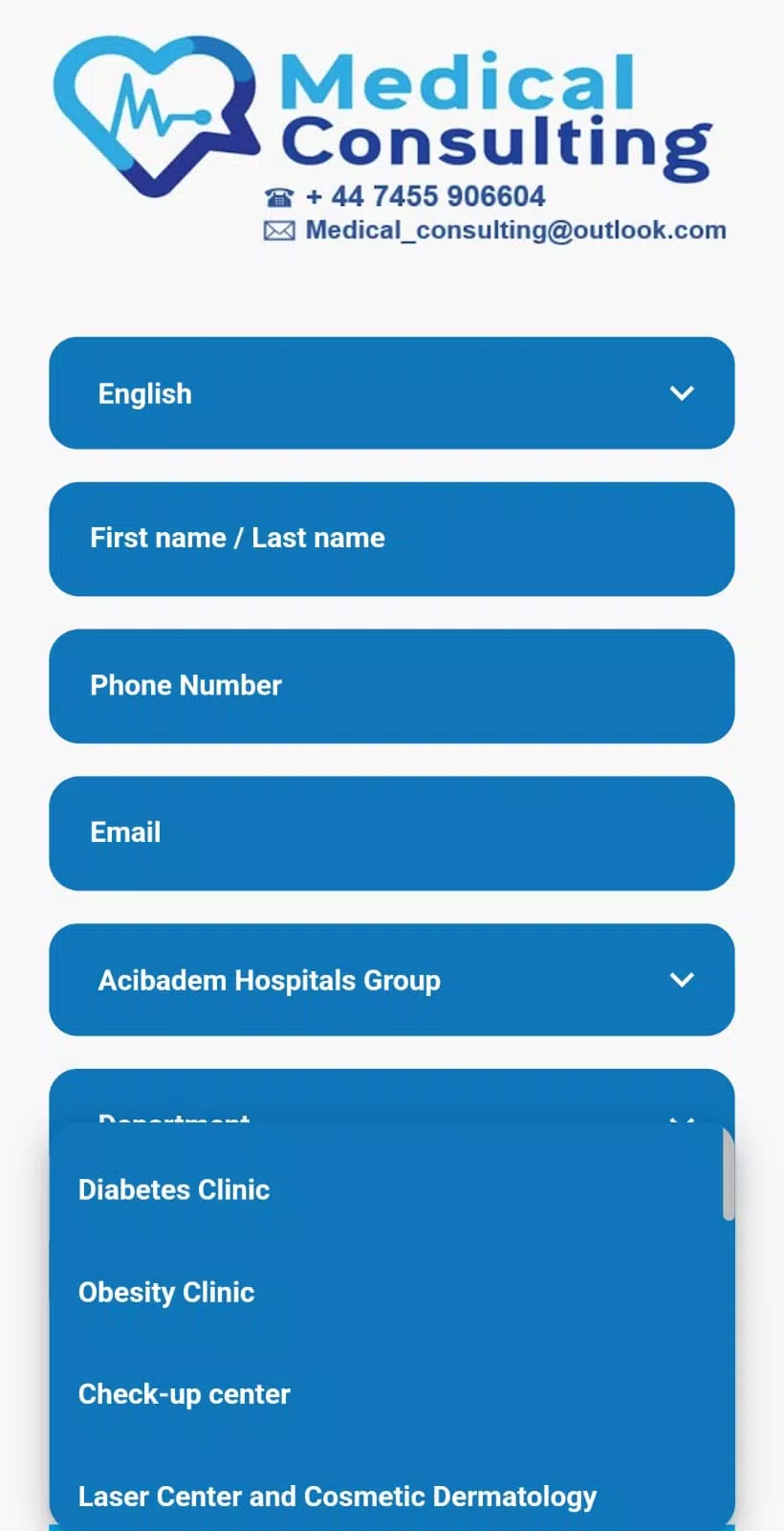 Med Consulting Screenshots