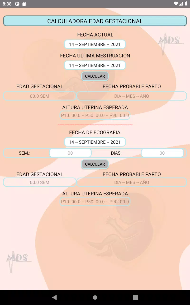 Calculadora Edad Gestacional Screenshots