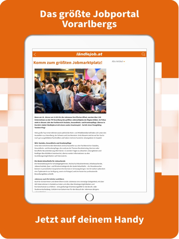 ländlejob.at - Jobs Vorarlberg iPad Screenshots