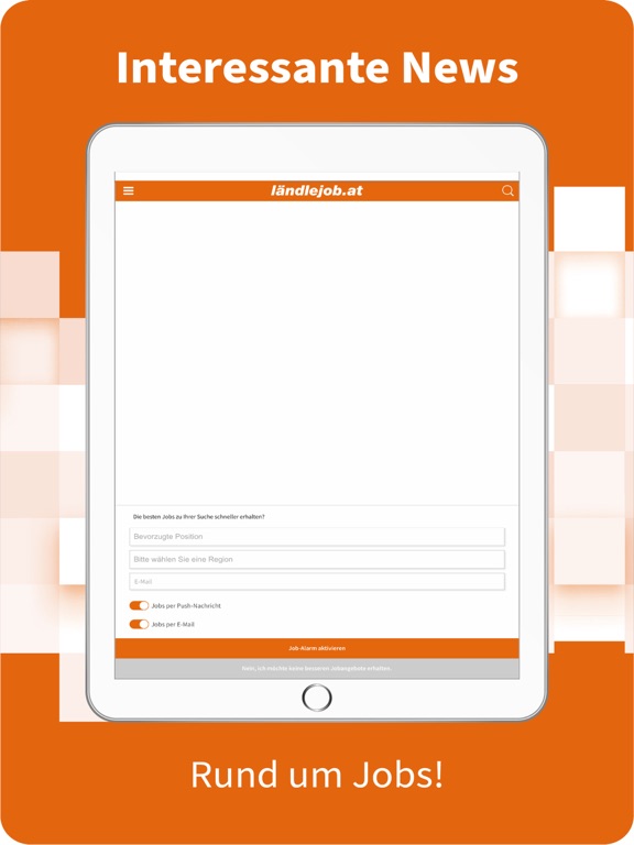 ländlejob.at - Jobs Vorarlberg iPad Screenshots