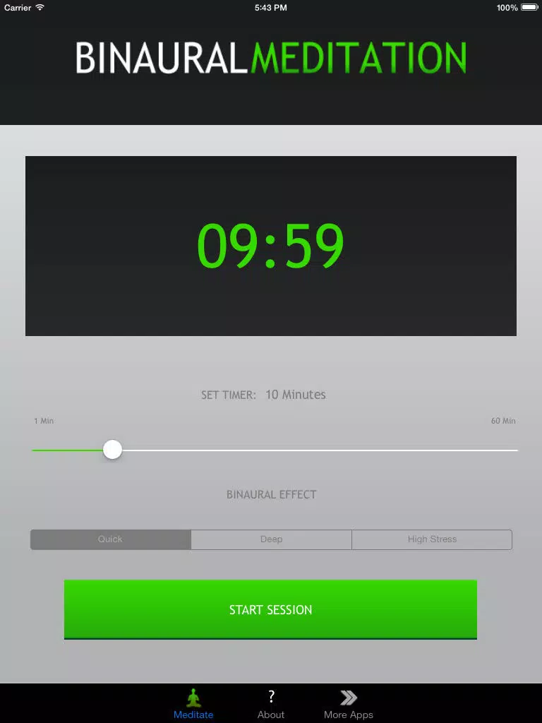 Binaural Meditation - Deep Mindfulness iPad Screenshots