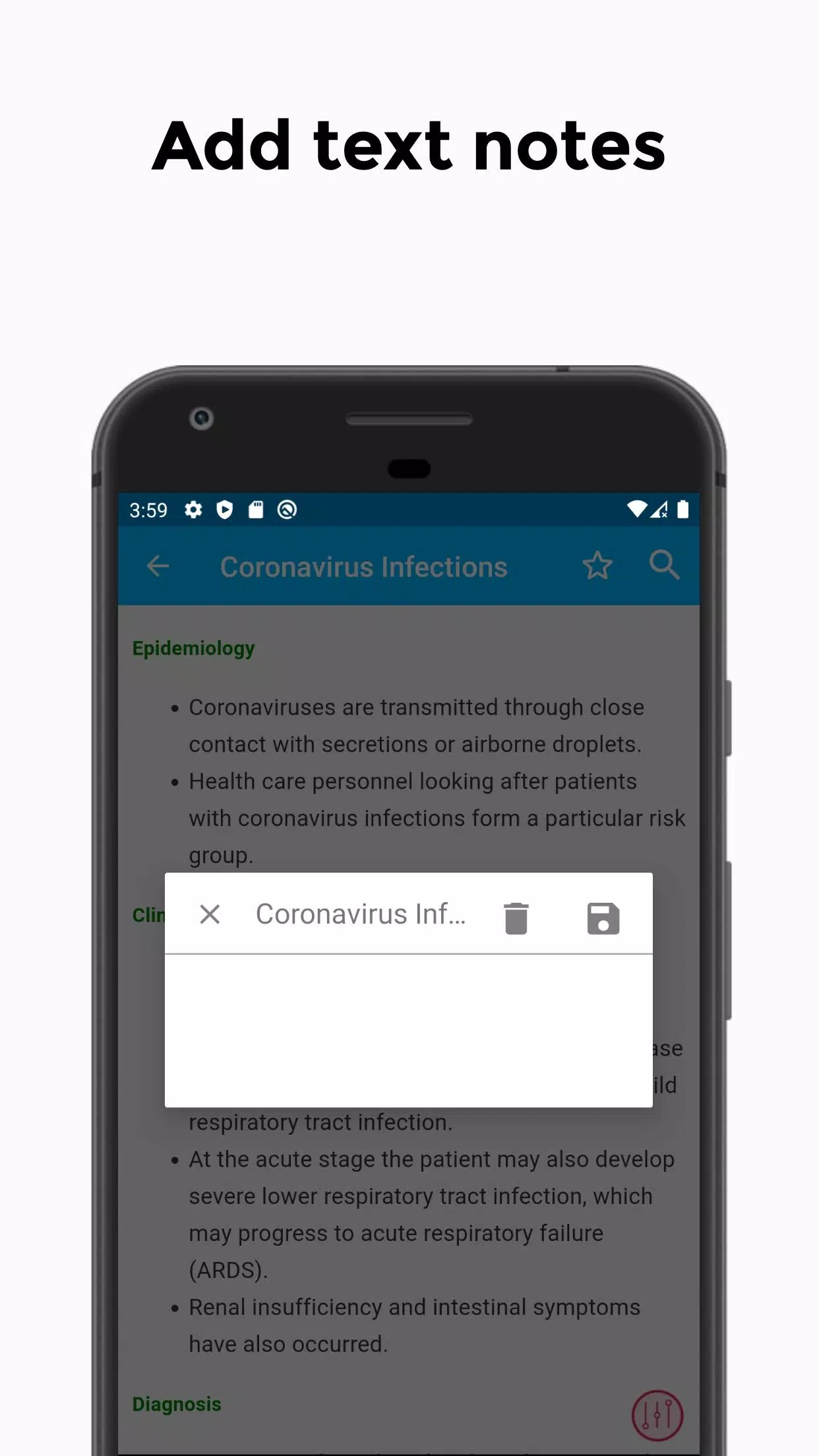 Evidenced Based Medicine Guide Screenshots