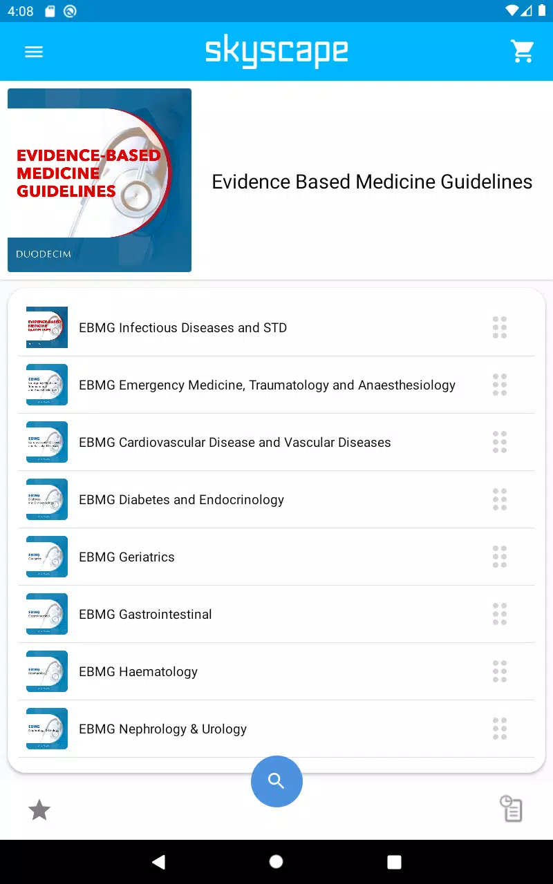 Evidenced Based Medicine Guide Screenshots