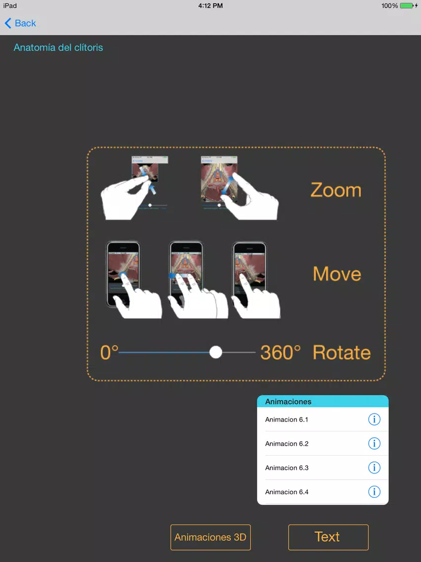Anatomia Sexual Femenina iPad Screenshots
