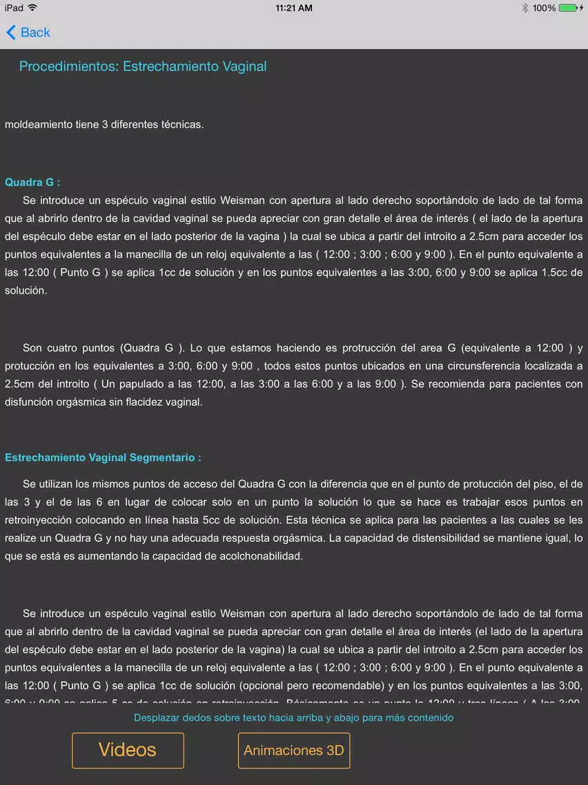 Anatomia Sexual Femenina iPad Screenshots