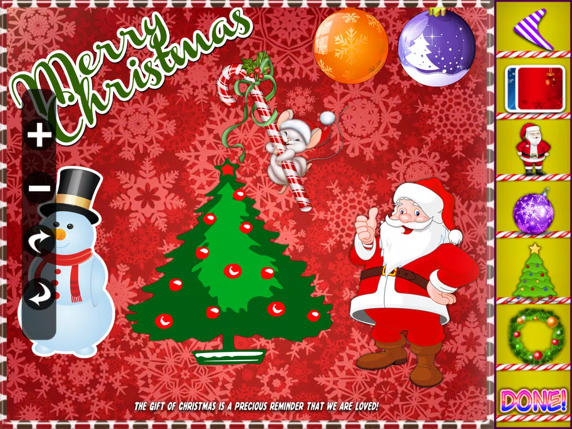 Christmas Card Making iPad Screenshots