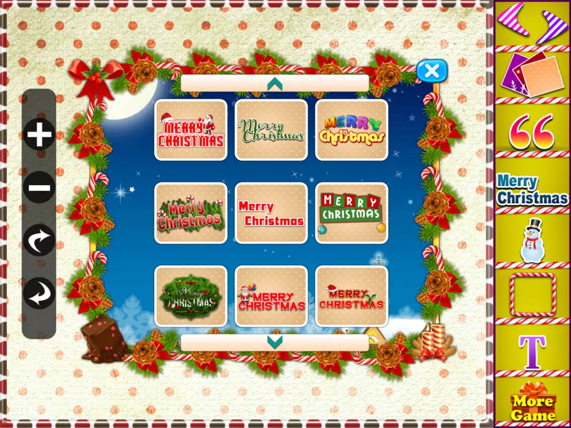 Christmas Card Making iPad Screenshots