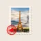Travel Love Stamps Stickers