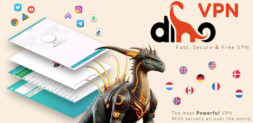 Dino VPN-Fast Secure VPN Proxy Screenshots