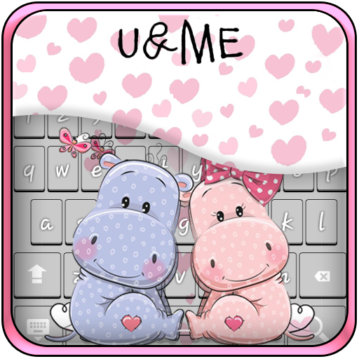 Cute Hippo Keyboard Theme Cute Hippo Keyboard Theme