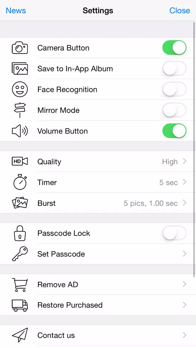 Secure Camera Screenshots