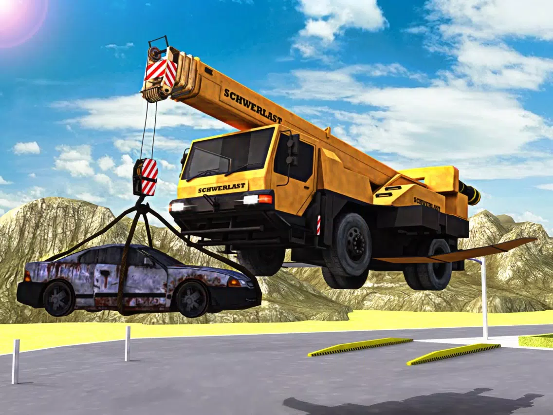 Messy city cleaner truck parking iPad Screenshots