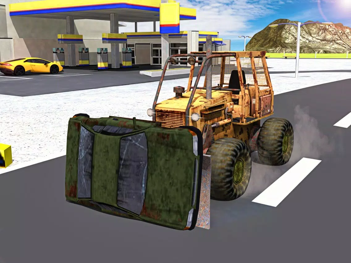 Messy city cleaner truck parking iPad Screenshots