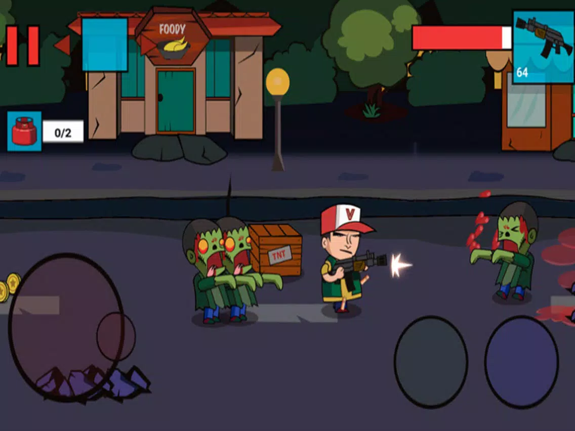 Tangkapan layar 2D Zombie Street War 2019 iPad 