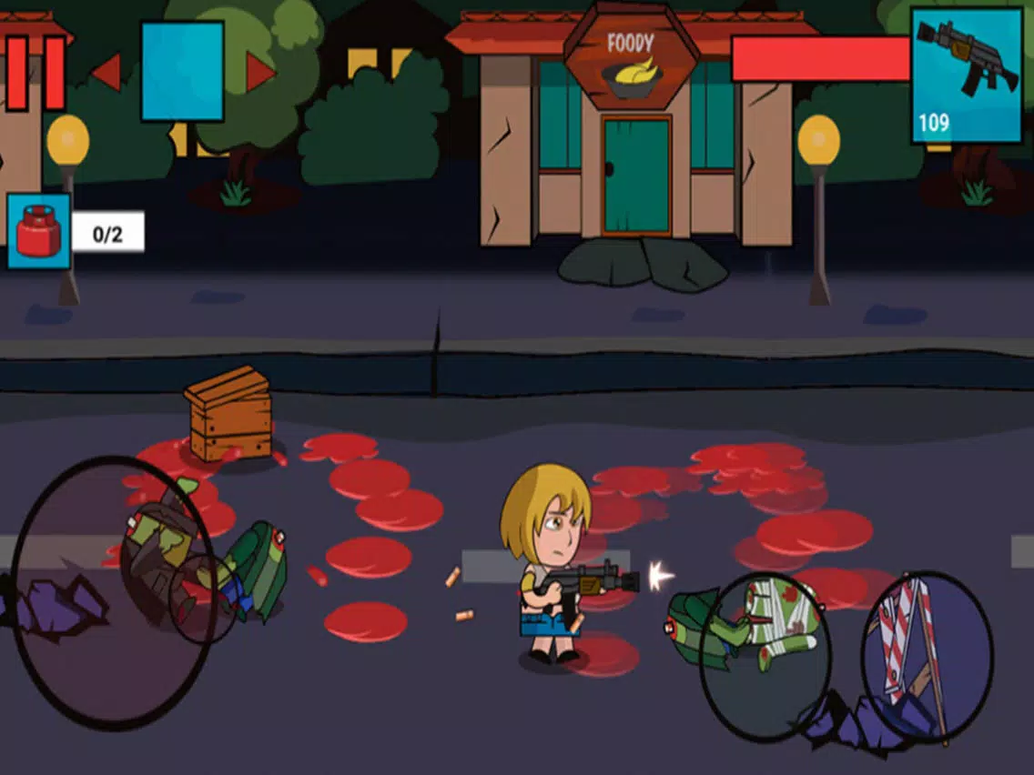 Tangkapan layar 2D Zombie Street War 2019 iPad 