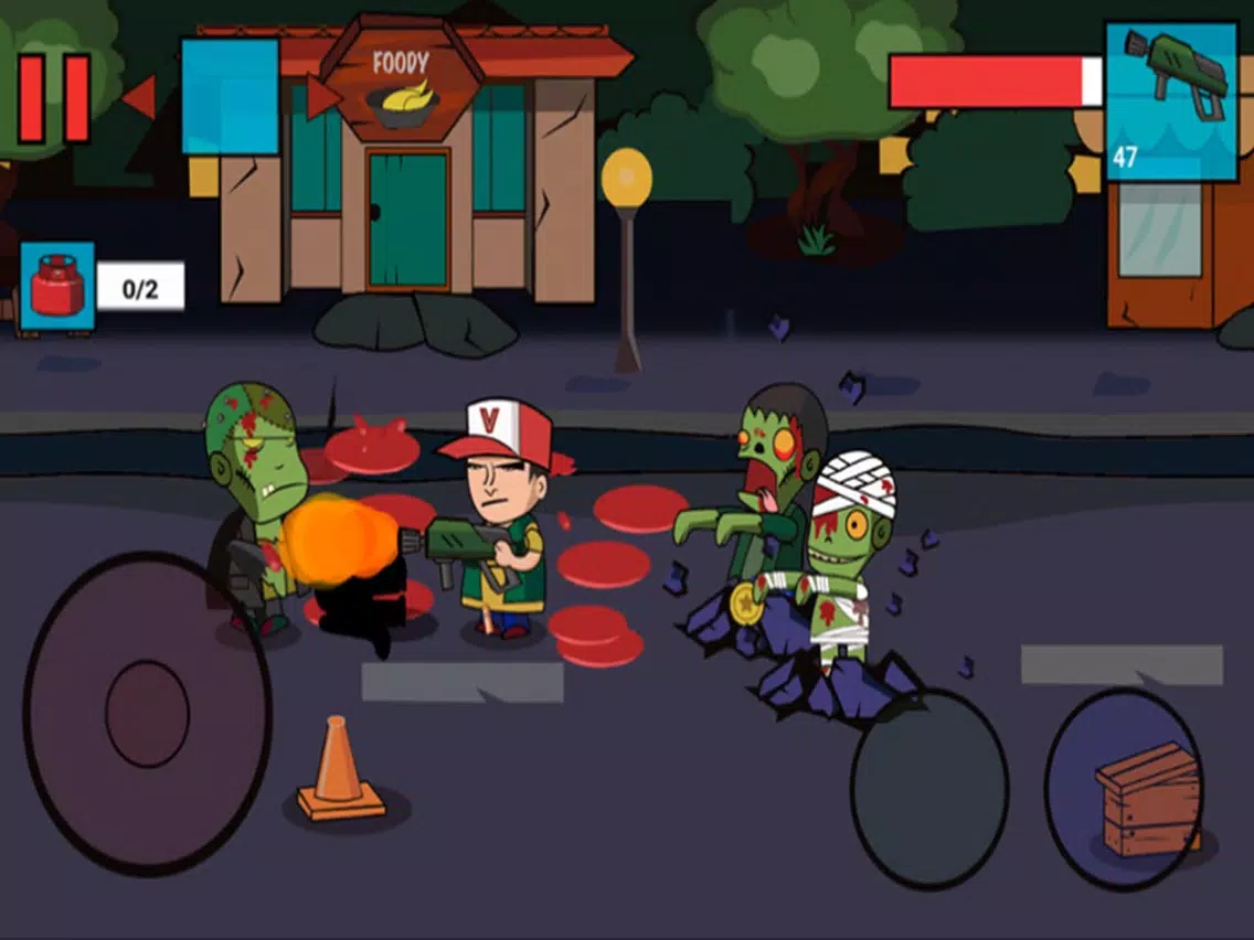 Tangkapan layar 2D Zombie Street War 2019 iPad 