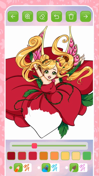 Fairy coloring book kids game' Screenshots