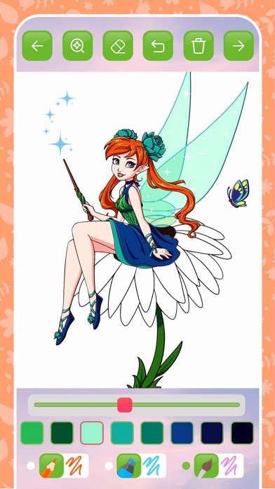 Fairy coloring book kids game' Screenshots