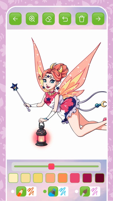 Fairy coloring book kids game' Screenshots