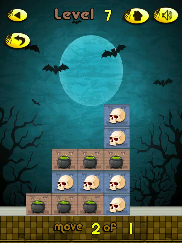 Halloween Monster Match - Move the Spooky Box Dash Free iPad Screenshots