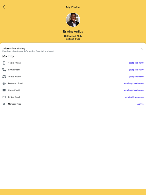 MyEvent by Member Minder Pro iPad Screenshots
