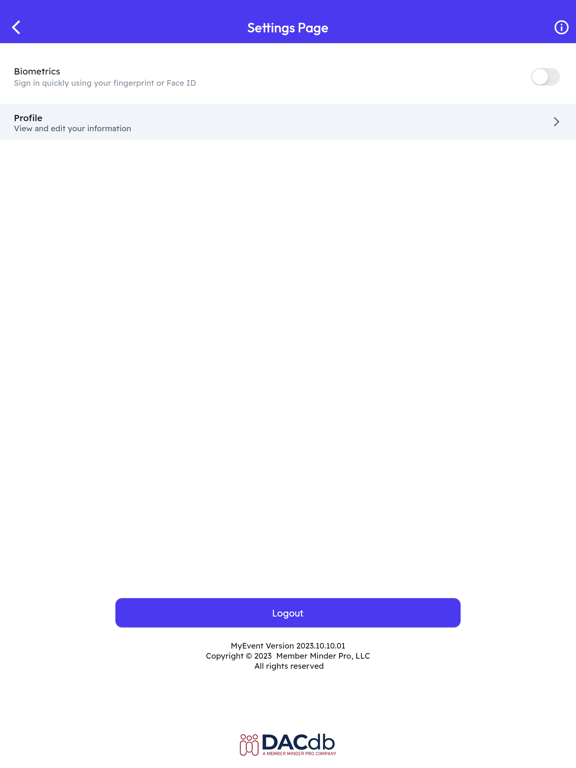 MyEvent by Member Minder Pro iPad Screenshots