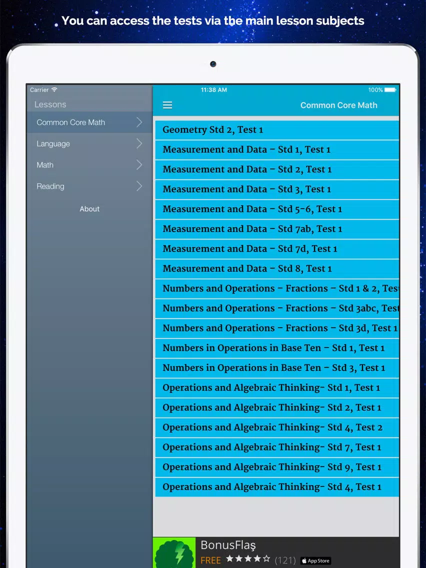 Grade 3 All Lessons Quiz iPad Screenshots