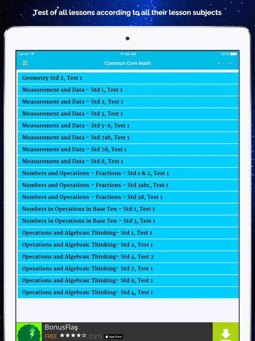Grade 3 All Lessons Quiz iPad Screenshots