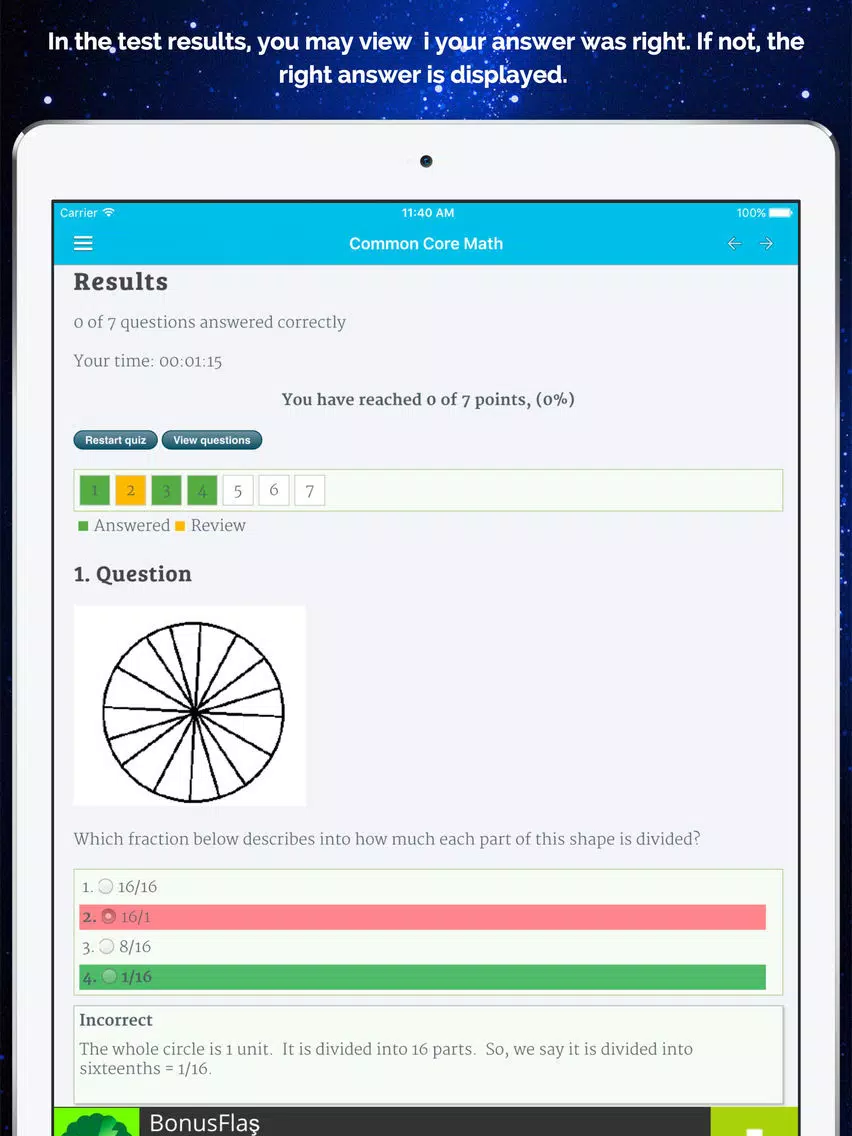 Grade 3 All Lessons Quiz iPad Screenshots