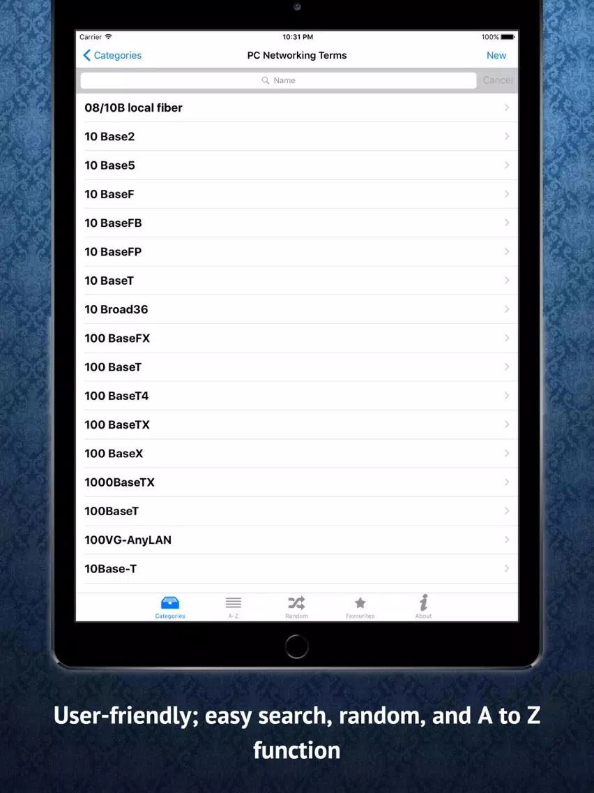 Computer Network Dictionary iPad Screenshots