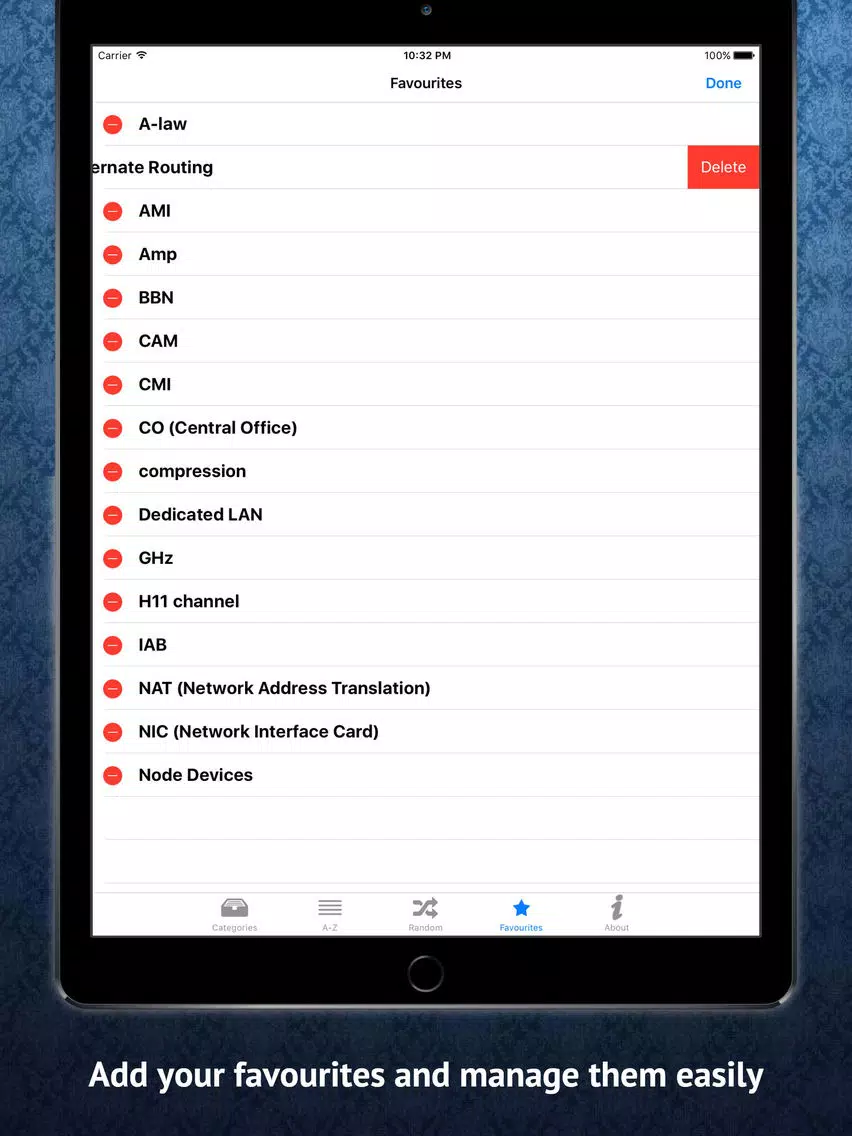 Computer Network Dictionary iPad Screenshots