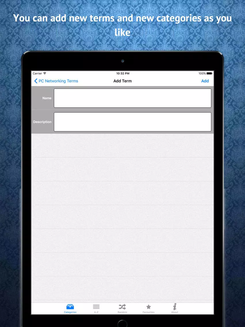 Computer Network Dictionary iPad Screenshots