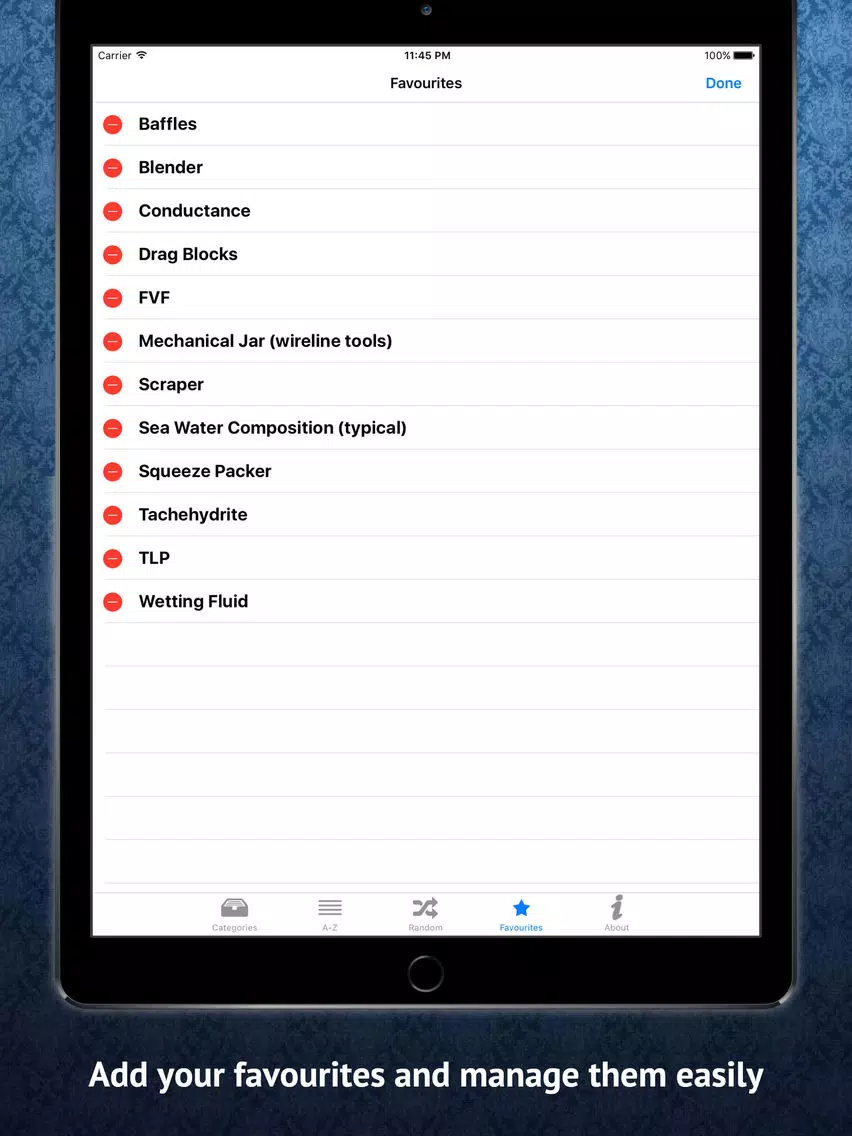 Petroleum Engineering Dictionary iPad Screenshots
