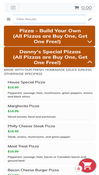 Danny's Pizza and Subs Screenshots